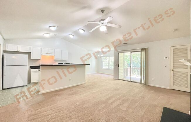 Available Now! This second-floor condo in Cary features 2 bedrooms and 2 bathrooms, with access to a community tennis court and swimming pool. Rent includes basic cable and high-speed internet through Spectrum, as well as water!