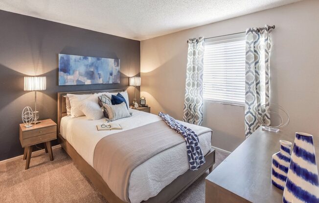 Bedroom at Rock Creek Apartment Homes in Dallas, Texas, TX