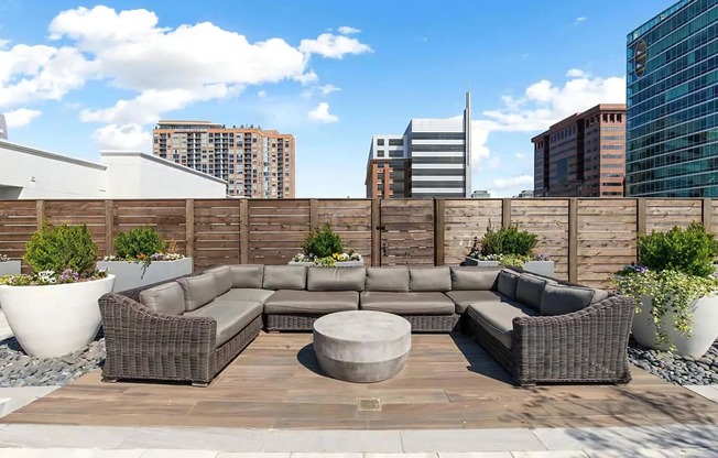 Rooftop Sky Deck with Couch Seating