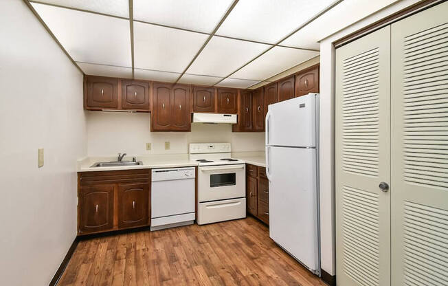 kitchen at apartment in Milwaukee