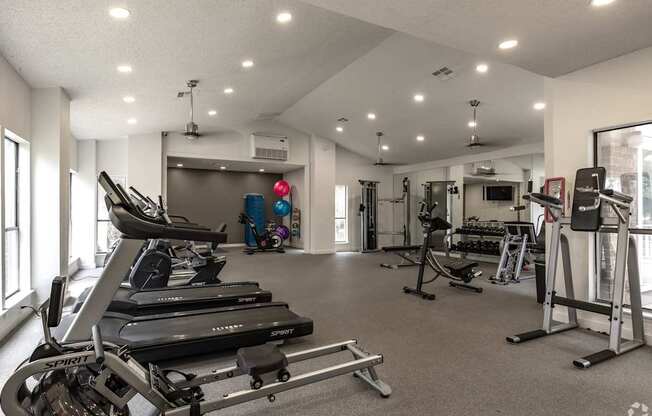 Fitness center at Sunset Canyon, San Antonio, TX