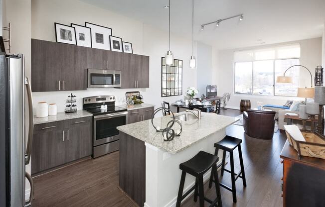 Spacious Kitchen with Pantry Cabinet at Harrison at Reston Town Center, Reston, VA, 20190