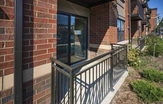 Apartments include a private balcony at Ascend at Woodbury new luxury apartments in Woodbury MN 55129