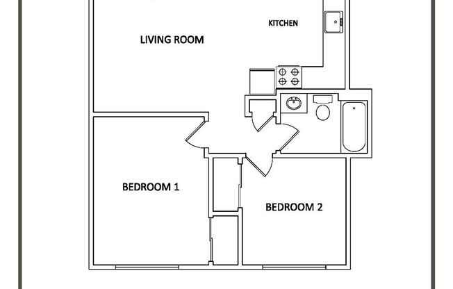 2 beds, 1 bath, 780 sqft, $2,295, Unit DT-08