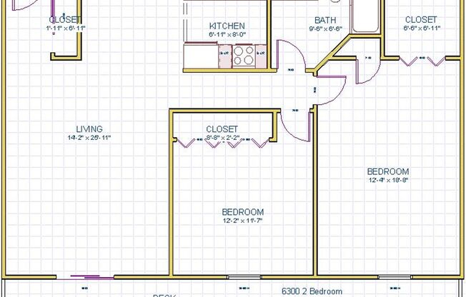 2 beds, 1 bath, 1,050 sqft, $1,515, Unit 208