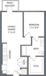 1 bed, 1 bath, 768 sqft, $1,499