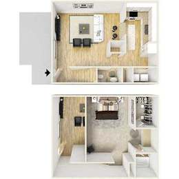 1 bed, 1.5 baths, 773 sqft, $1,515