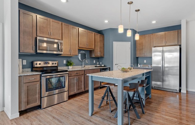 Gourmet Kitchen with Stainless Steel Appliances