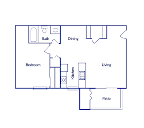 1 bed, 1 bath, 725 sqft, $1,147