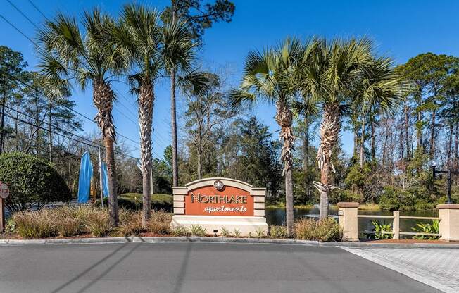 Northlake Apartment welcome sign at Northlake Apartments, Jacksonville FL