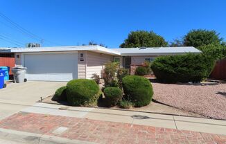 Three bedroom house in Serra Mesa area of San Diego