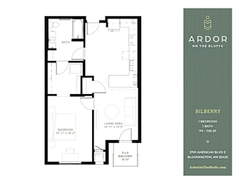 1 bed, 1 bath, 711 sqft, $1,970