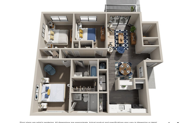 3 beds, 2 baths, 1,106 sqft, $1,786