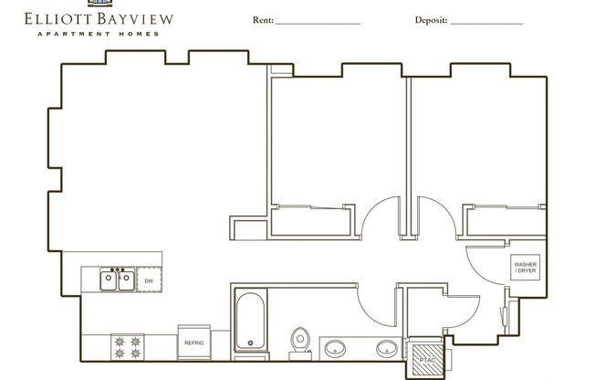 2 beds, 1 bath, 944 sqft, $3,195, Unit 6-B