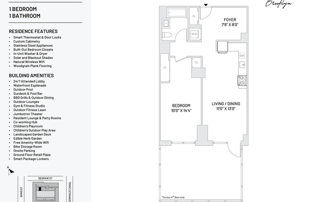 1 bed, 1 bath, $5,625, Unit 441