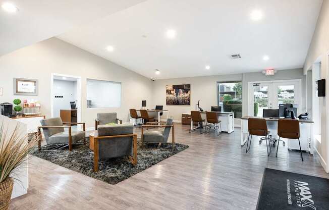 A picture of the leasing office