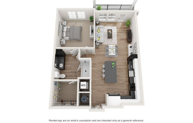 1 bed, 1 bath, $1,302