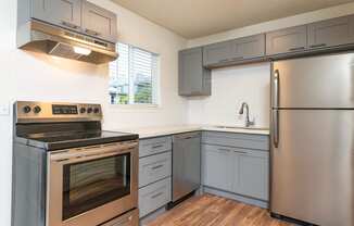 The Hideaway | Kitchen with Stainless Steel Appliances