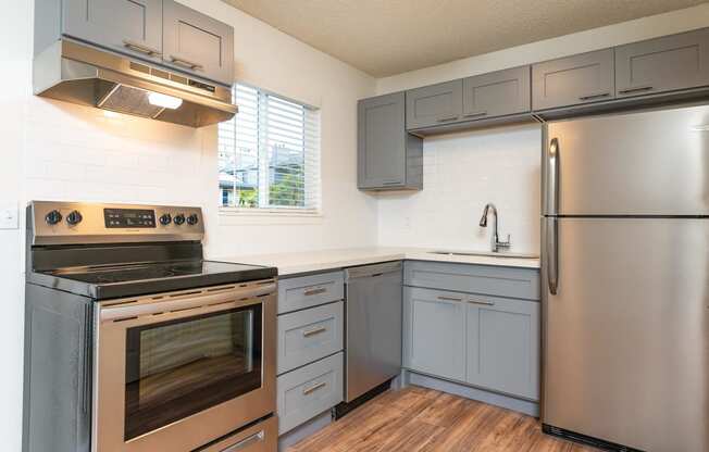 The Hideaway | Kitchen with Stainless Steel Appliances