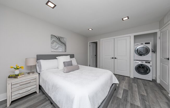 Bedroom-Renovated + In Unit W/D