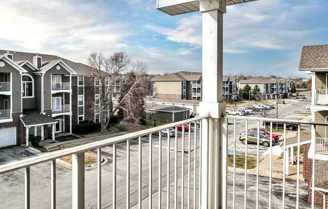 take in the view from the balcony at the enclave at woodbridge apartments in sugar land,