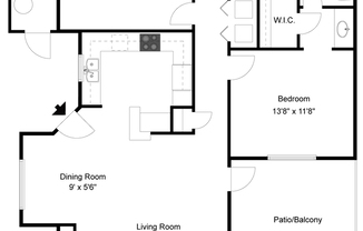 2 beds, 2 baths, 1,070 sqft, $1,702