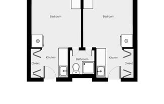 Studio, 1 bath, 200 sqft, $799, Unit 45-108