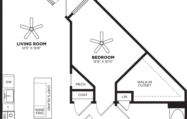 1 bed, 1 bath, 815 sqft, $3,423, Unit 429