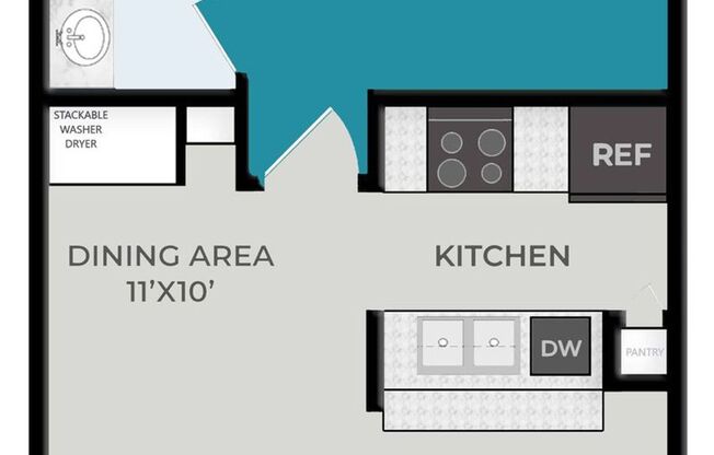 1 bed, 1 bath, 600 sqft, $899, Unit 911