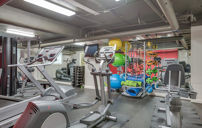 Fitness center at The Melwood, Washington