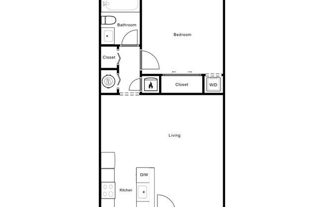 1 bed, 1 bath, 600 sqft, $1,445, Unit 11