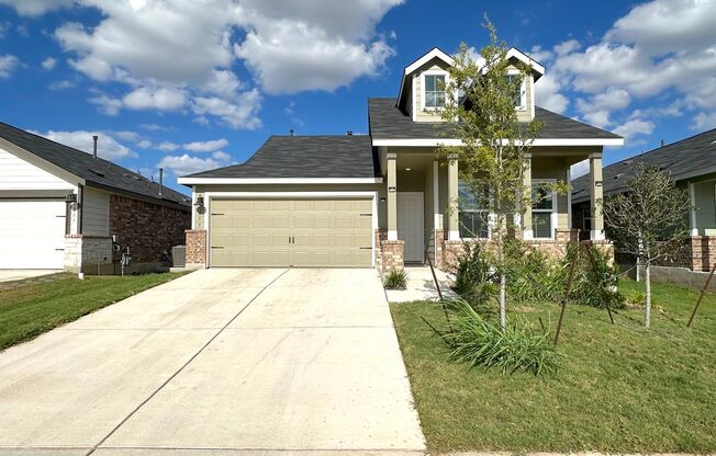 Two Primary Suites, 4 Bedrooms and 3 Bathroom Single Family Home for Rent in Desired Master Community in Kyle, Texas.