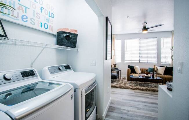 Full size washer and dryer