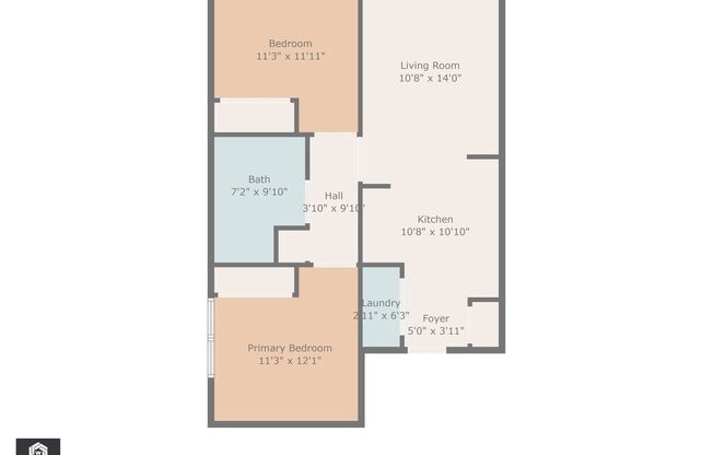 2 beds, 1 bath, 825 sqft, $1,295, Unit #612
