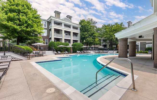 Extensive Resort Inspired Pool Deck at The Apartments at Tamar Meadow, Columbia, MD, 21045