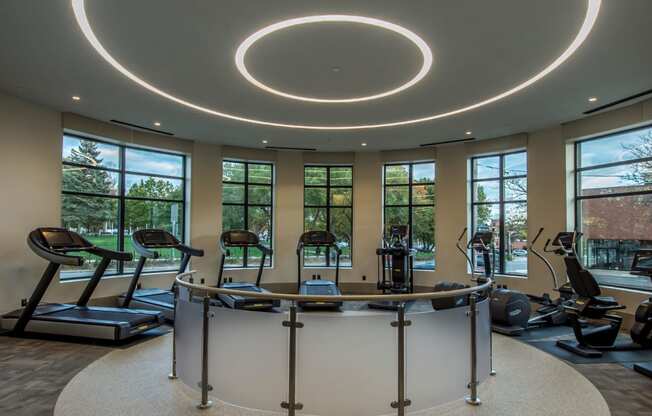 State of the art fitness center| The Merc at Moody and Main
