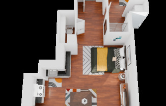Studio, 1 bath, 439 sqft, $1,785