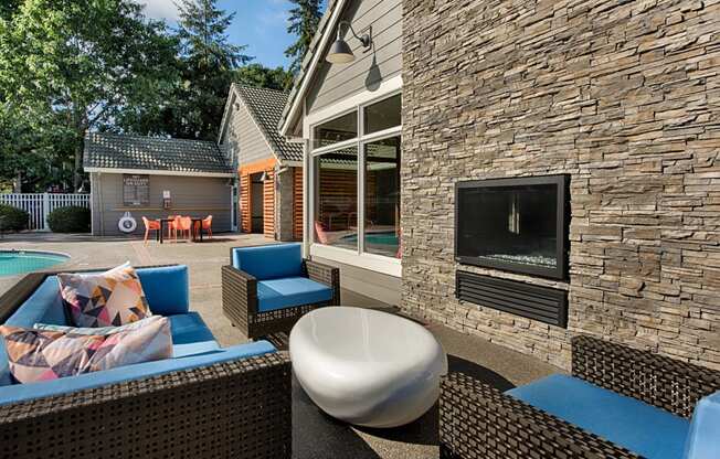 Fireplace at Canyon Creek, Wilsonville, OR, 97070