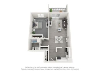 1 bed, 1 bath, 830 sqft, $1,475