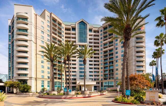 Exterior View at Towers at Costa Verde Apartments, California