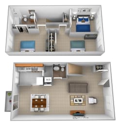 3 beds, 1.5 baths, 956 sqft, $1,889