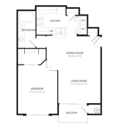 1 bed, 1 bath, 682 sqft, $1,290