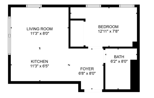 1 bed, 1 bath, 430 sqft, $1,044, Unit 207