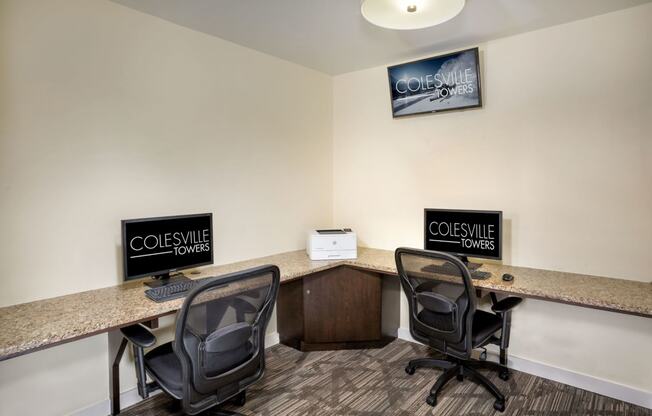 computer room at Colesville Towers Apartments, Maryland, 20910