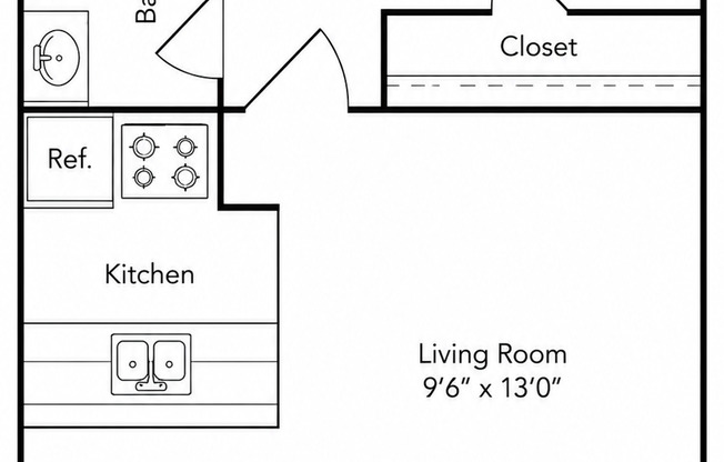1 bed, 1 bath, 625 sqft, $775, Unit 0219L