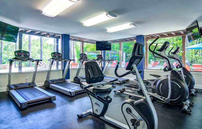 fitness center- cardio machines