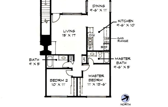 2 beds, 2 baths, 800 sqft, $2,950, Unit Unit D