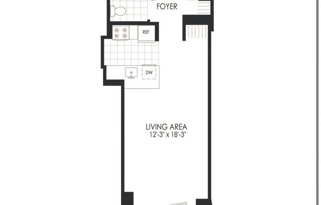 Studio, 1 bath, $3,570, Unit 3714