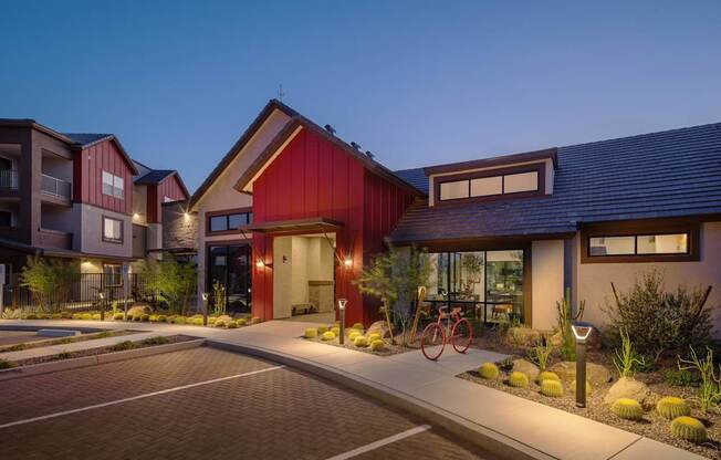 Exterior View In Night at Weylyn Luxury Apartments, Arizona