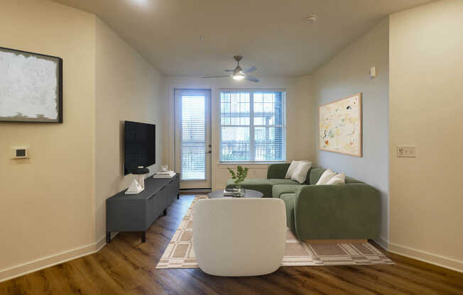 Living Room with Hard Surface Flooring